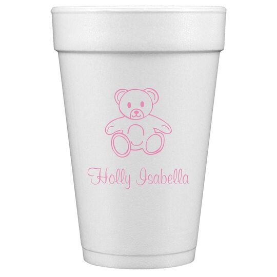 Little Teddy Bear Styrofoam Cups